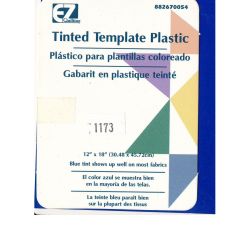 Tinted Template Plastic 18x12